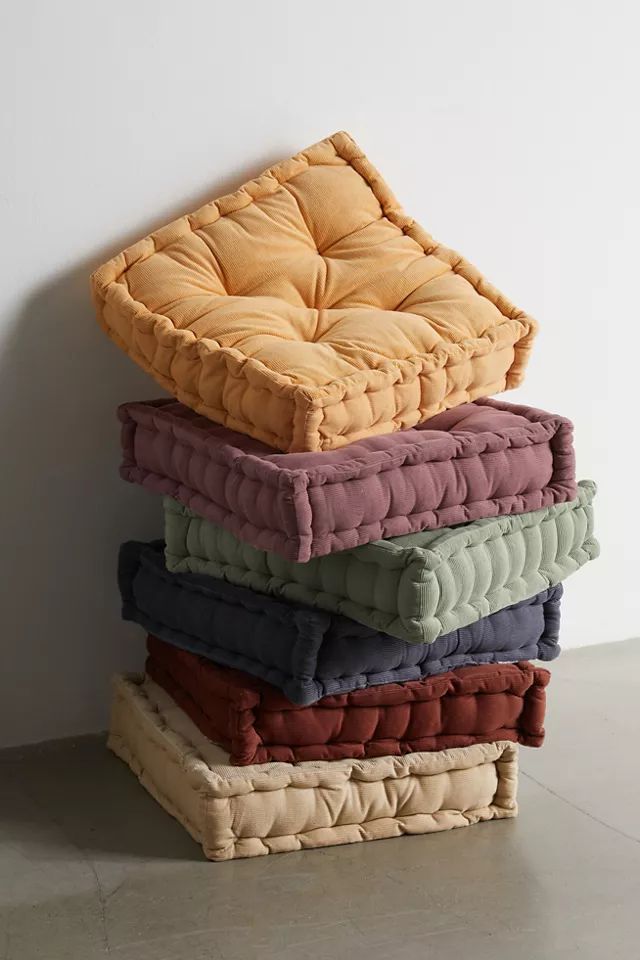 Washed Corduroy Floor Pillow | Urban Outfitters (US and RoW)