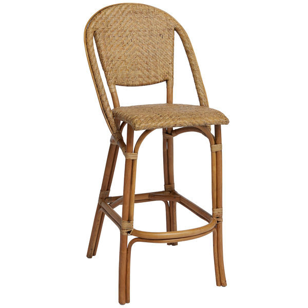 Alanis Antique Rattan Bar Stool | Scout & Nimble