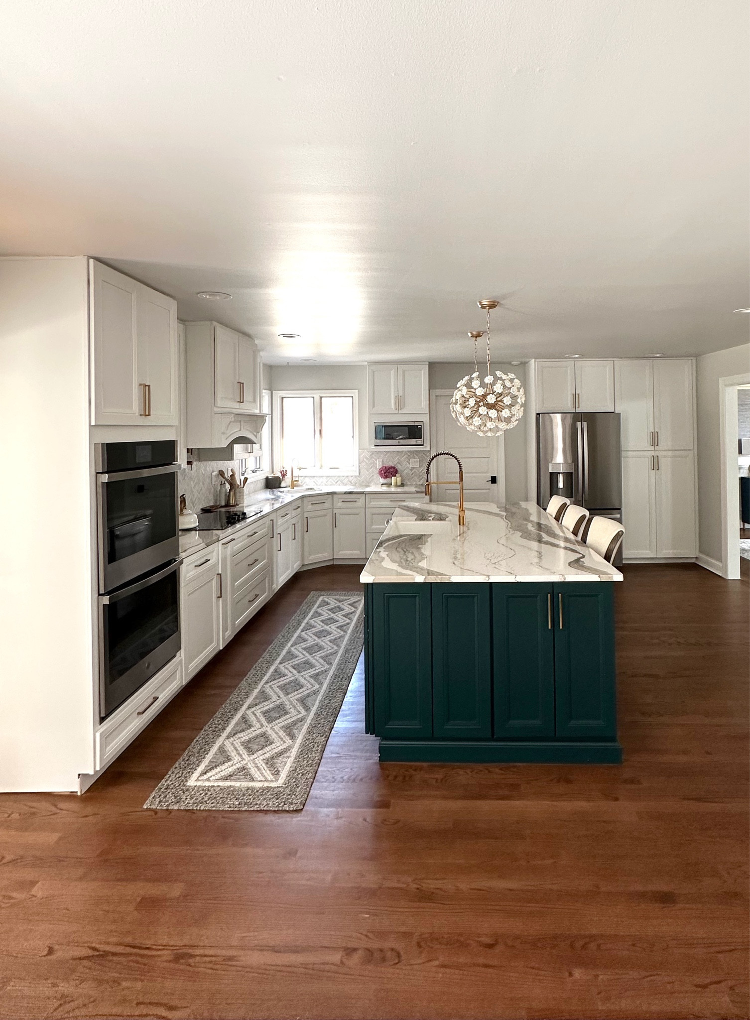 Kitchen Remodel. Kitchen. Green Island. Light fixtures.

#LTKstyletip #LTKhome