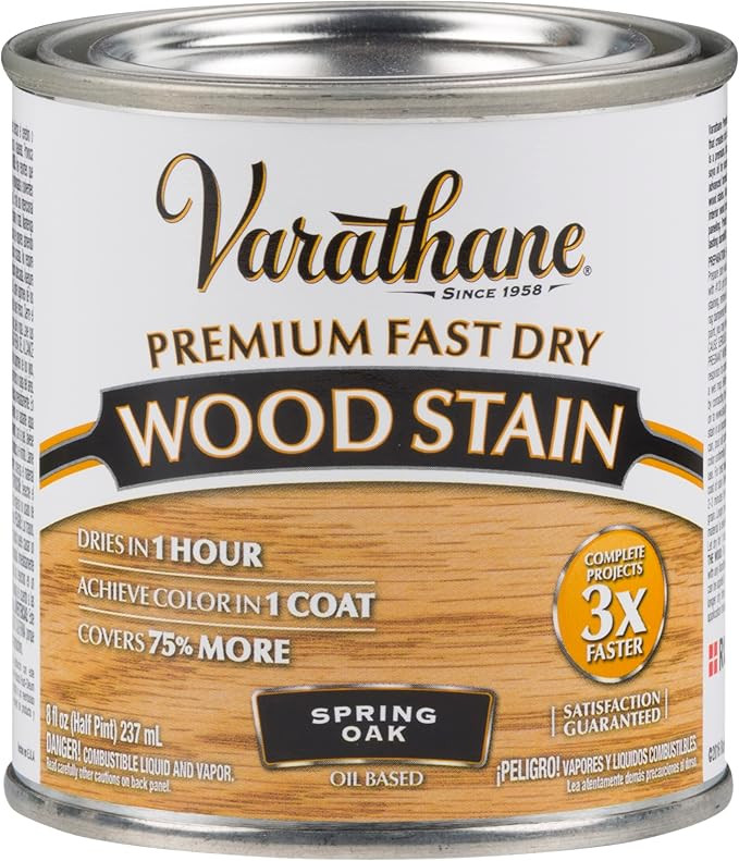1/2 pt Rust-Oleum 262023 Spring Oak Varathane Premium Fast Dry Wood Stain | Amazon (US)