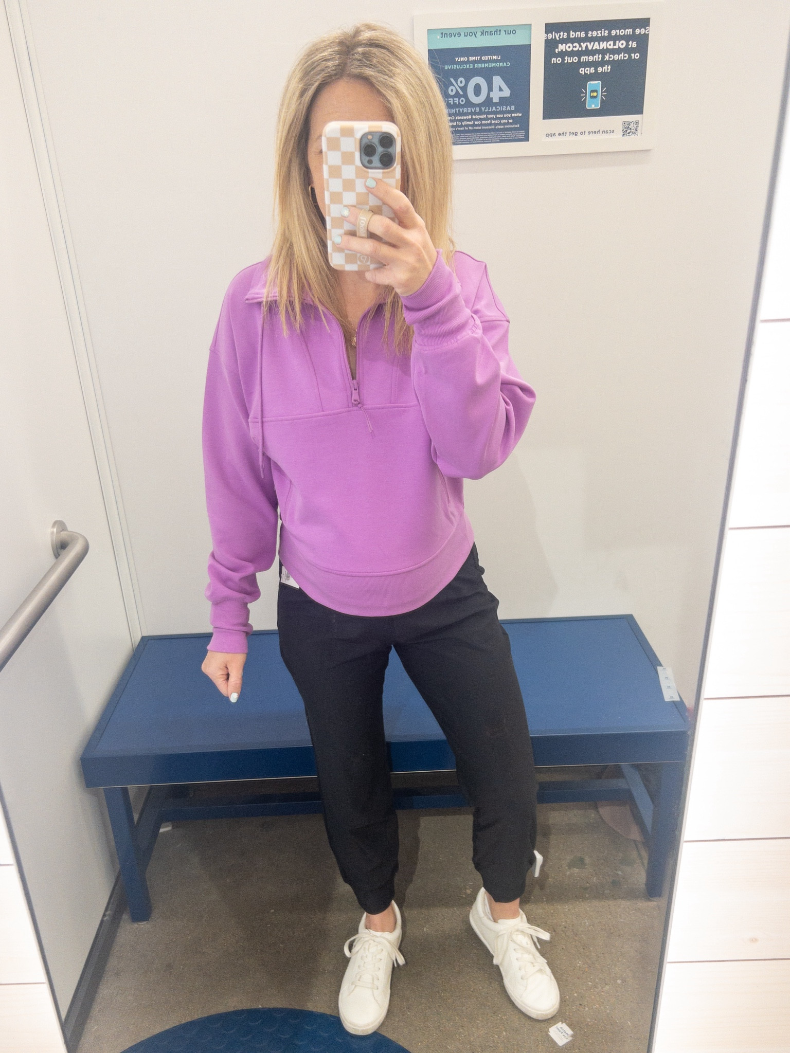 Old Navy Pullover and Joggers 
Target shoes 

25 weeks pregnant 

#LTKsalealert #LTKfindsunder50 #LTKfitness