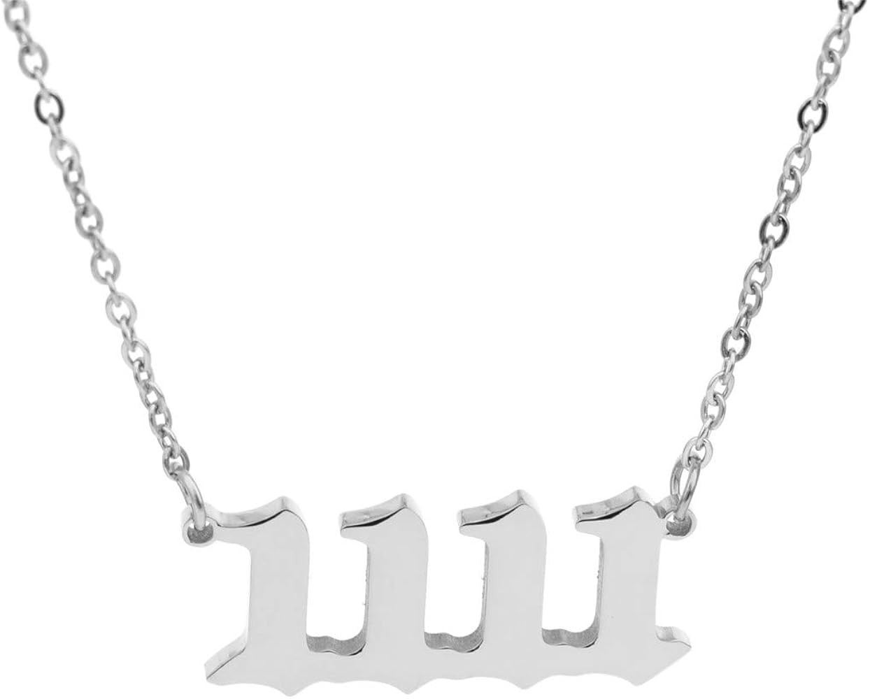 HUTINICE Angel Number Necklace, 18K Gold Plated Dainty 111 222 333 444 555 666 777 888 999 Pendan... | Amazon (US)