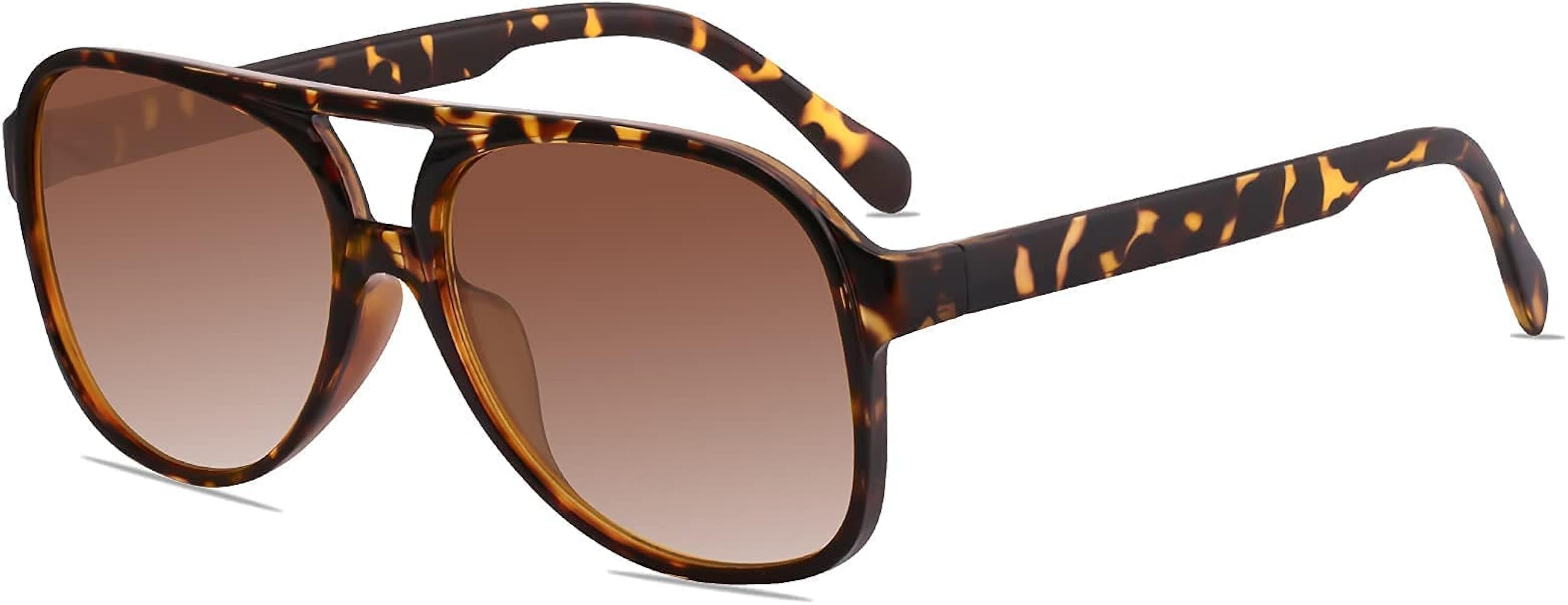 YDAOWKN Classic Vintage Aviator Sunglasses for Women Men Large Frame Retro 70s Sunglasses UV400 | Amazon (US)