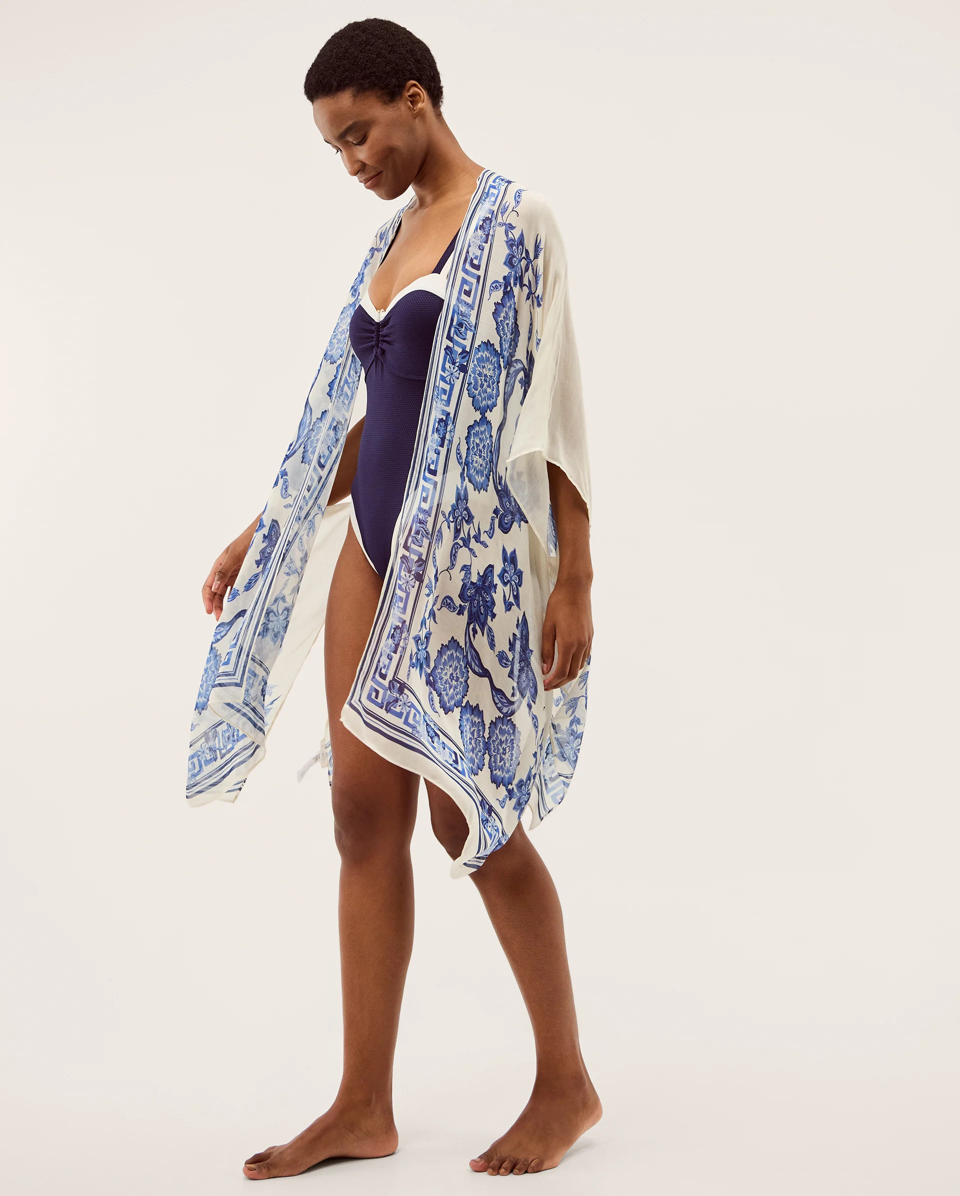Gloria Floral Print Beach Cover Up | Monsoon (UK)
