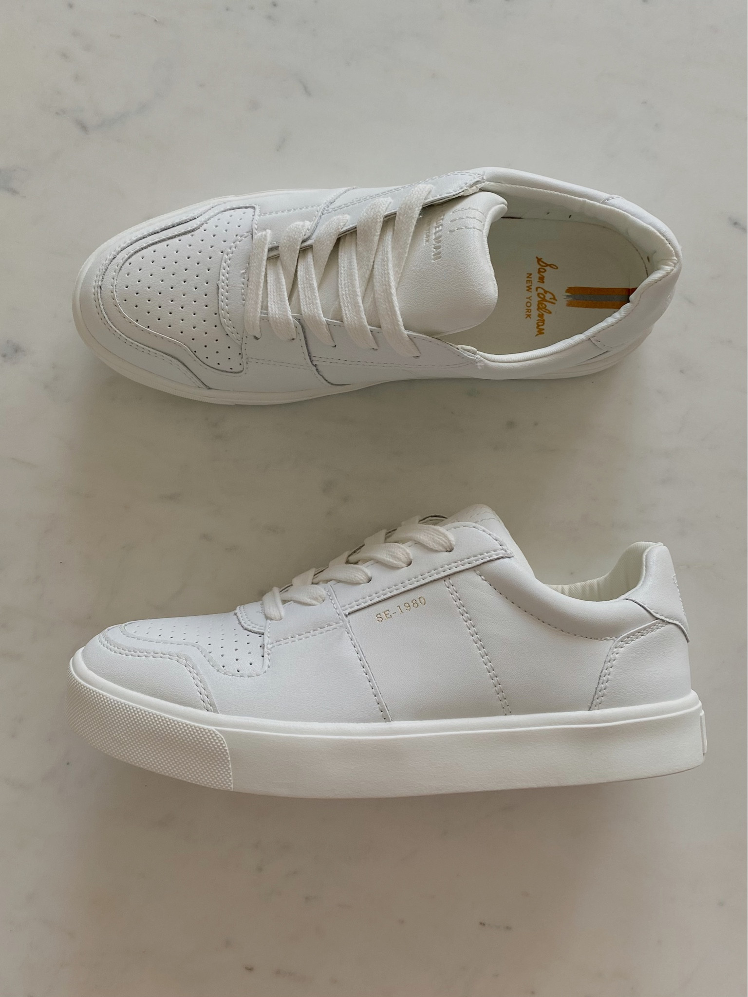 Sam edelman white sneakers online