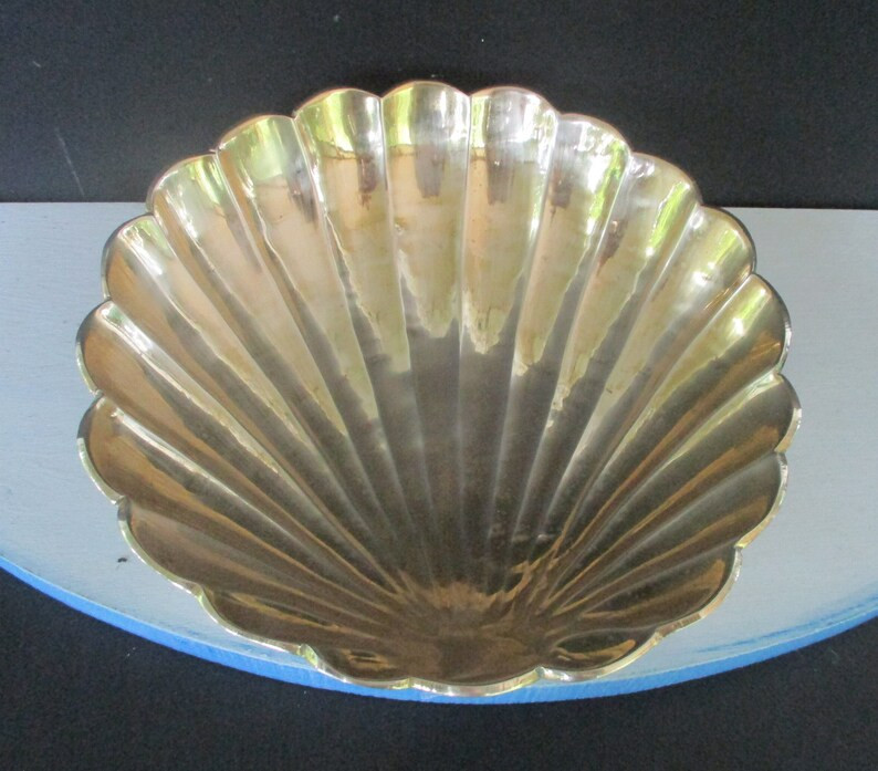 Vintage Solid Brass Shell Bowlelegant Clam Sea Shell Footed | Etsy | Etsy (US)
