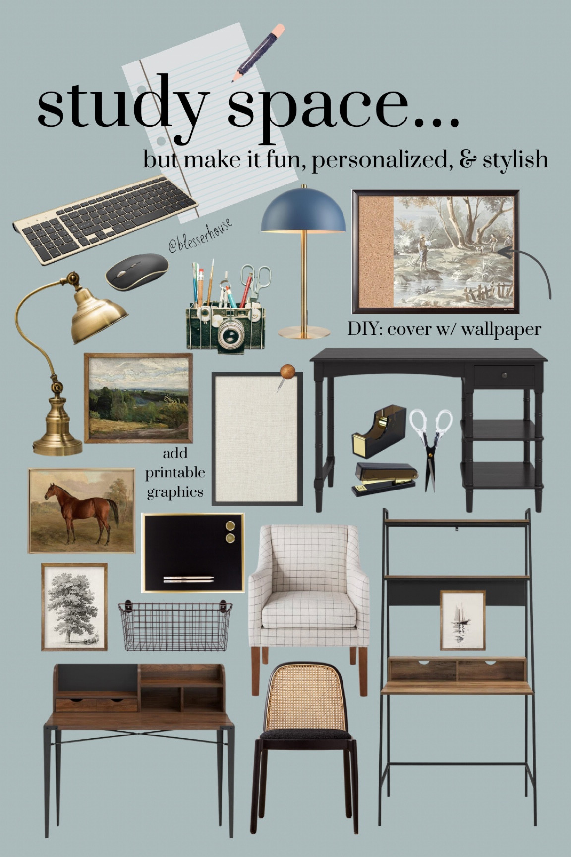 Motivate the kids to get excited for school by creating their own dedicated homework & study space! 

#BackToSchool #KidsStudy #Study #KidsOffice #KidsDeskAndChair #OfficeDeskAndChair #Vintage,mModern #Traditional #ModernTraditional #TaskChair #OfficeSupplies #GalleryWall #BlackDesk #VintageDesk #TaskLamp #DeskLamp #BoysRoom

#LTKBacktoSchool #LTKhome