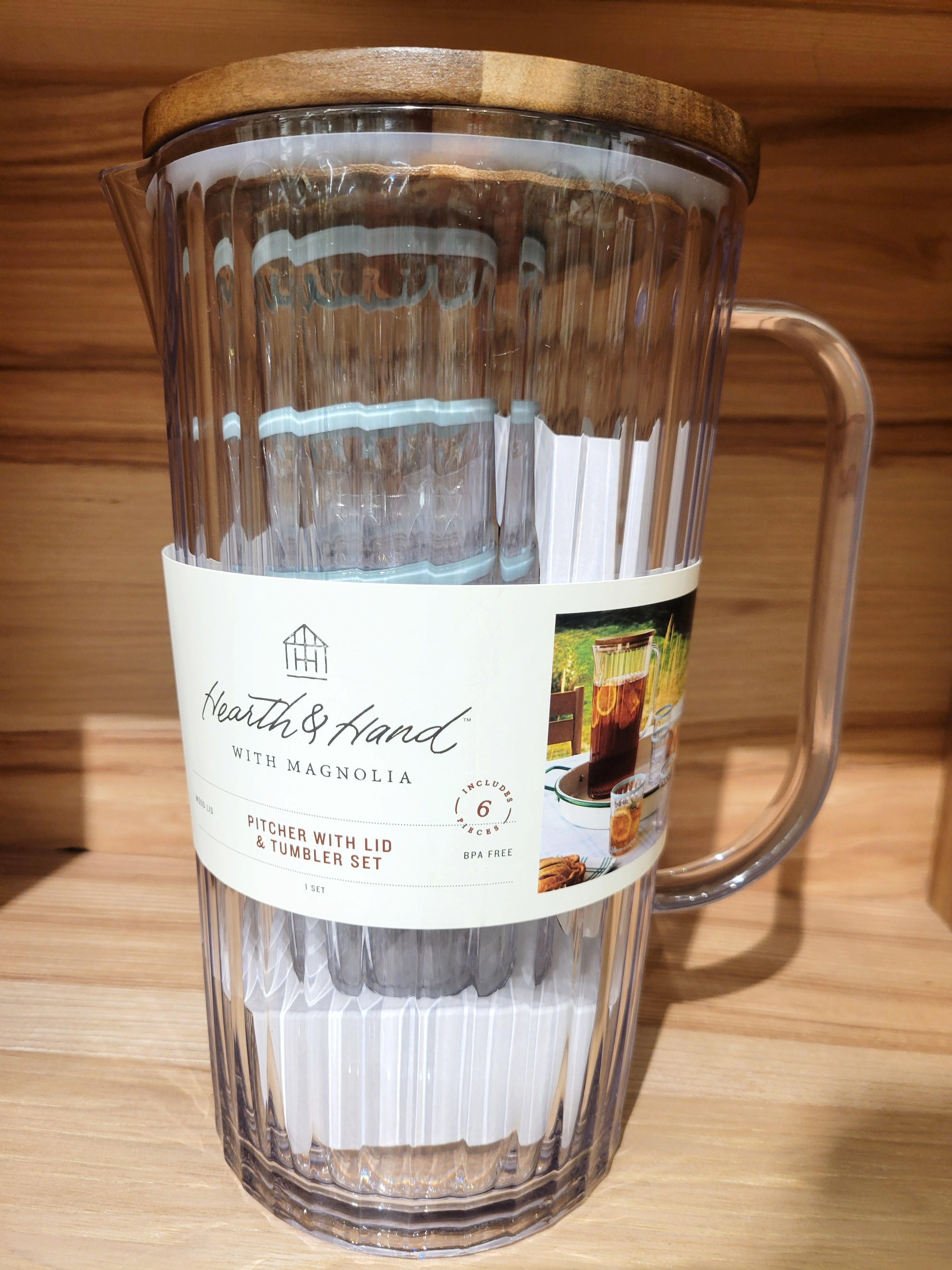 6pc Ribbed Plastic Pitcher and
Tumbler Serving Set Clear/Light Blue by Hearth & Hand with Magnolia from Target (use your redcard to save 5%) - I'm not the biggest fan of the blue cups BUT the pitcher is super cute (I LOVE wood lids) 😍 This would be great for parties or bbq's! You won't have to worry about bugs / flies.. thanks to the lid 🤪 Remember you can always get a price drop notification if you heart a post/save a product 😉 

✨️ P.S. if you follow, like, share, save, or shop my post (either here or @coffee&clearance).. thank you sooo much, I truly appreciate you! As always, thanks for being here & shopping with me friend 🥹 

| al fresca dining, sisterstudio, kathleen post, madewell, susiewright, graduation dress, travel outfit, meredith hudkins, wedding guest dress, country concert outfit, sisterstudio, free people, maternity, travel outfit, nashville outfits, patio, mothers day, mothers day gift, mothers day outfit, mothers day dress, teacher appreciation gift, meredith hudkins, summer outfits, sisterstudio, graduation, graduation dress, target home, threshold, brightroom, mainstays, Thyme and Table, opalhouse, target finds, home finds, home decor, coffee table, livingroom | 

#LTKxMadewell #LTKGiftGuide #LTKFestival #LTKSeasonal #LTKActive #LTKVideo #LTKU #LTKover40 #LTKhome #LTKxWayDay #LTKsalealert #LTKmidsize #LTKparties #LTKfindsunder50 #LTKfindsunder100 #LTKstyletip #LTKbeauty #LTKfitness #LTKplussize #LTKworkwear #LTKunder100 #LTKswim #LTKtravel #LTKshoecrush #LTKitbag #тКЬаЬу #TKbump #LTKkids #LTKfamily #LTKmens #LTKwedding #LTKbrasil #LTKaustralia #LTKAsia #LTKcurves #LTKbaby #LTKbump #LTKRefresh #LTKfit #LTKunder50 #LTKeurope #liketkit @liketoknow.it https://liketk.it/4G9ZC