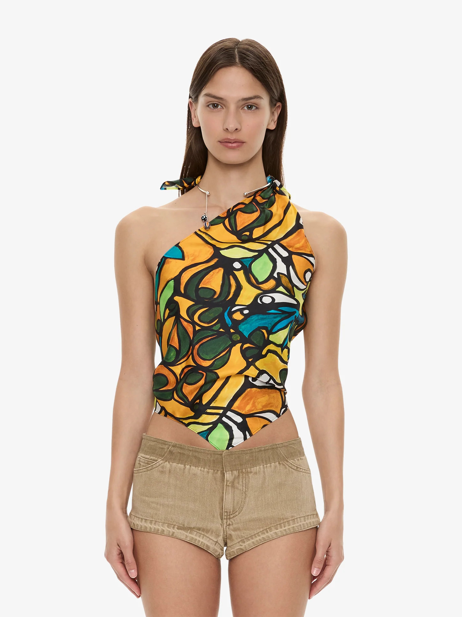 Christopher Esber | Tropic Nouveau Scarf Tie Top | Christopher Esber (Global)