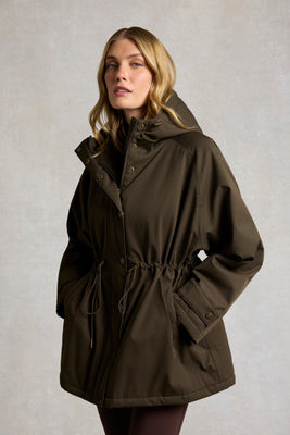 One-Size Waterproof Parka (Olive Brown) | Holland Cooper