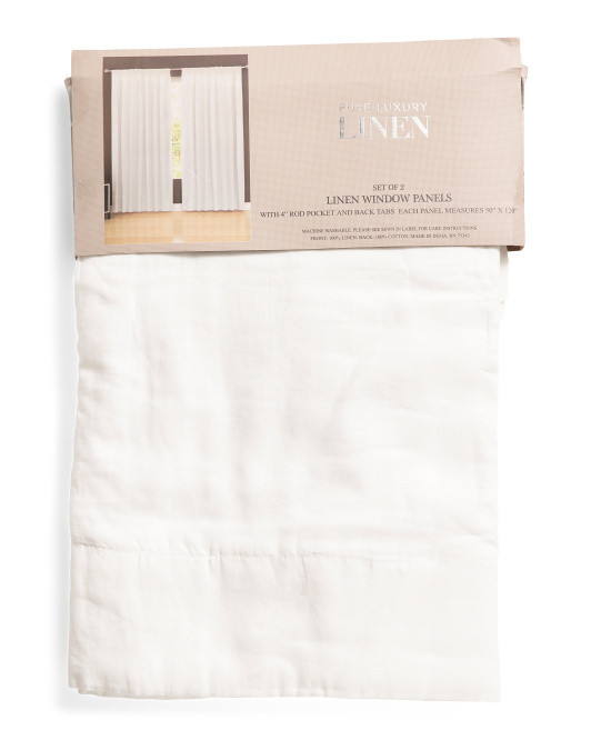Linen 50x120 2pk Washed Window Panels | Curtains & Window Treatments | Marshalls | Marshalls
