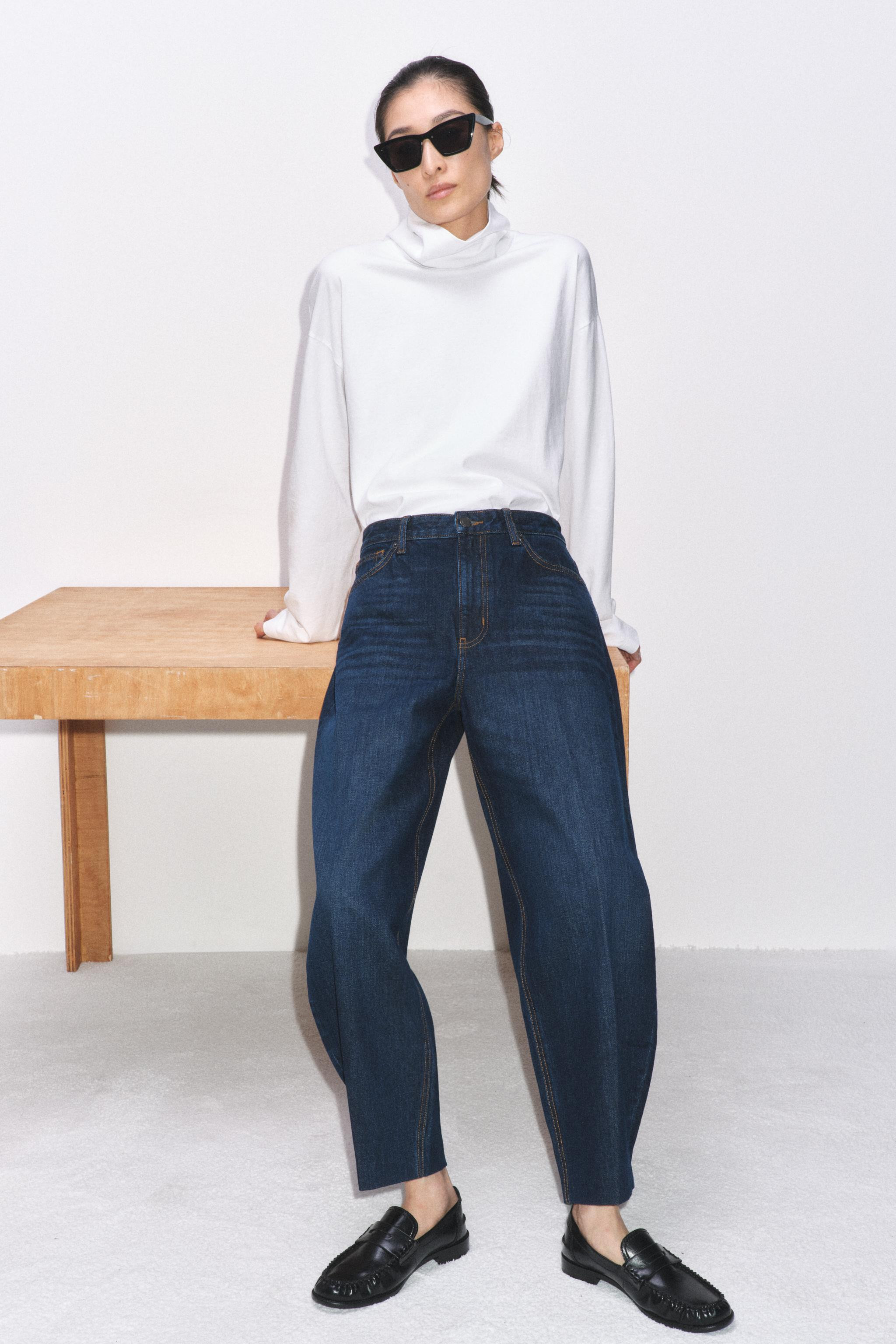 ZW COLLECTION BARREL HIGH-WAIST JEANS | Zara UK