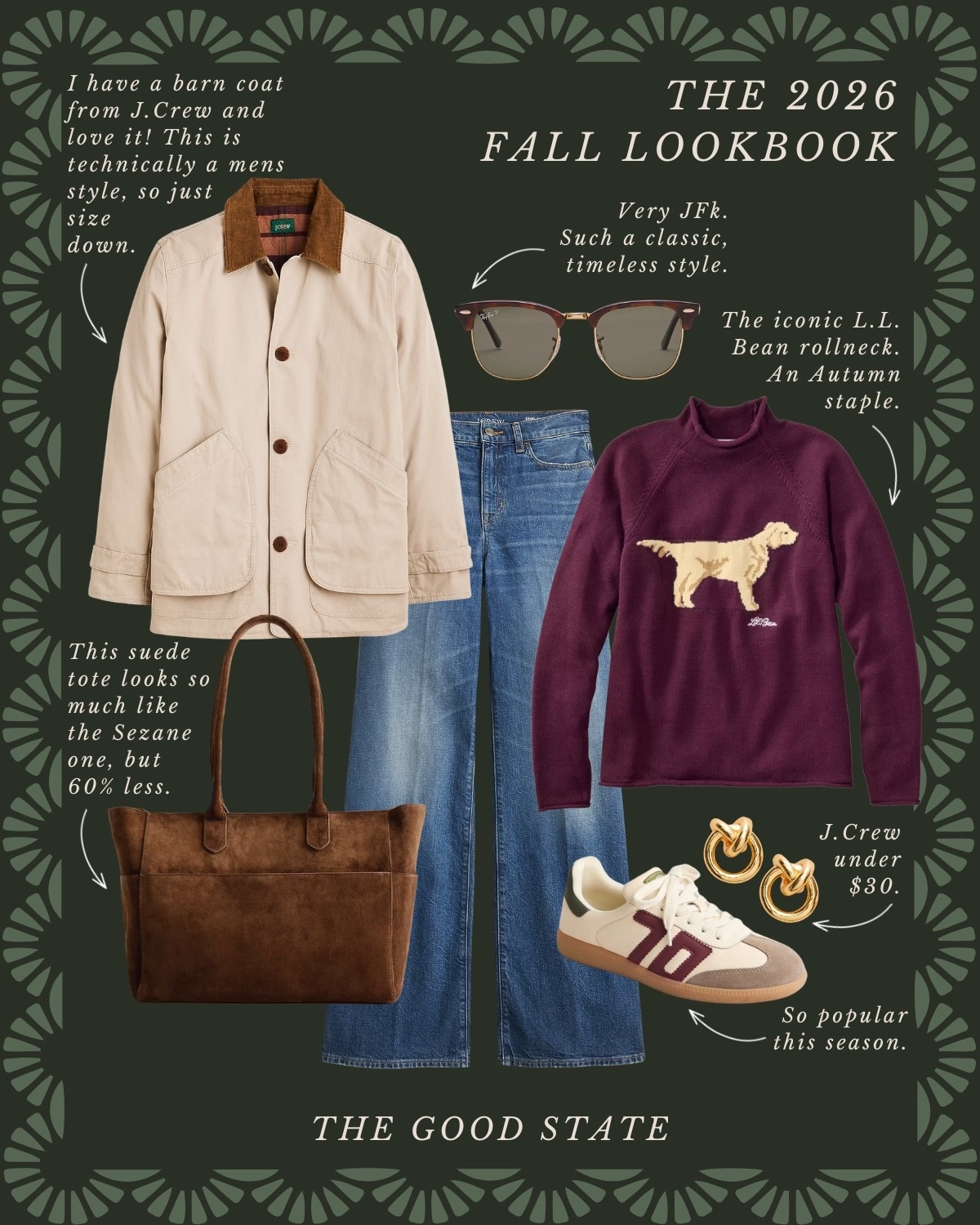 This is for the ladies who come alive on foggy, chilly mornings and dream of slow Autumn days in New England. For the ones with stacks of early ’90s J.Crew catalogs on the coffee table and drawers filled with heritage knit sweaters. The ones who reach for an iconic roll-neck sweater, classic denim and well-worn loafers because timeless staples will always outlive the trends. This is for the ladies loading up their vintage Wagoneer with a picnic basket and spending the weekend at their Vermont mountain home, watching the leaves change and sipping warm apple cider by the fire. For the ones who look forward to mornings at the apple orchard and afternoons spent making homemade apple pie. For the ones who romanticize slow morning walks along the Nantucket shore, with a warm cup of coffee in one hand and their favorite cashmere sweater wrapped around them. This is for the ladies whose closets feel like a blend of polished Ivy League style, iconic Americana Ralph Lauren and a dash of Gilmore Girls. If your heart belongs somewhere in New England, this collection is for you✨🍁🫶🏼

#LTKSaleAlert #LTKActive #LTKootd