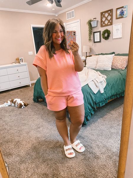 Amazon, summer outfit, sandals 

sandals: fit oversized // wearing a 5
set: fits true to size // wearing a large

#LTKMidsize #LTKSeasonal #LTKStyleTip