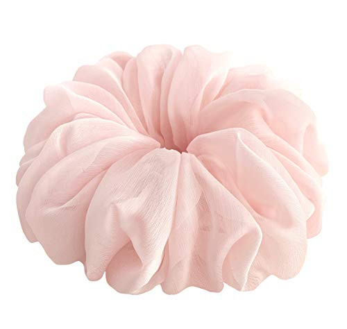 38 Colors Available, Big Scrunchies for Hair, Soft Cheer Chiffon large Ponytail Holder, Cute Birt... | Amazon (US)