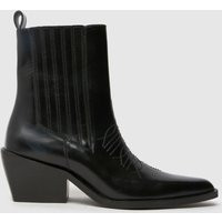 schuh Brennan Western Boots in Black, Size: 6 (EU 39) | Schuh