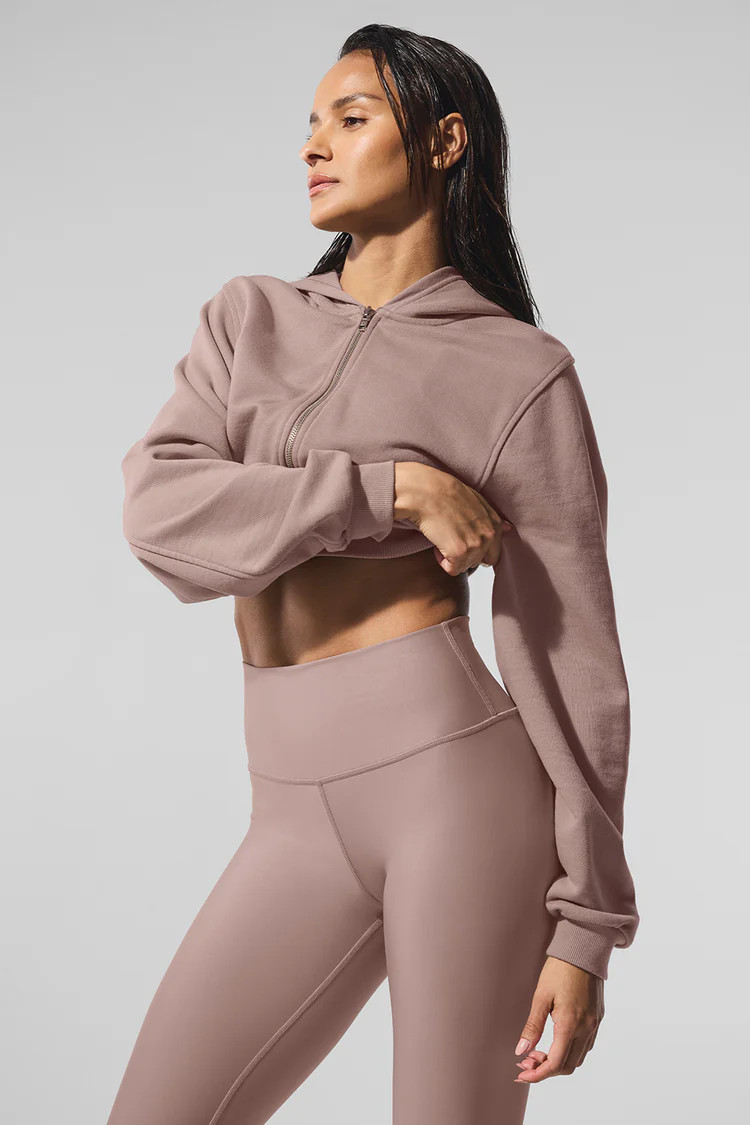 Sweet Escape Zip Up Hoodie - Taupe | Alo Yoga (US)