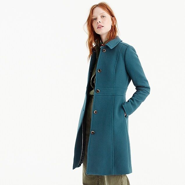Petite Italian double-cloth wool lady day coat with Thinsulate® | J.Crew US