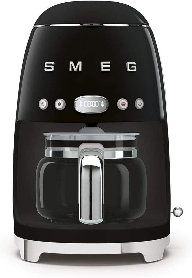 Smeg 50's Retro Style Aesthetic Drip Filter Coffee Machine, 10 cups, Black | Amazon (US)