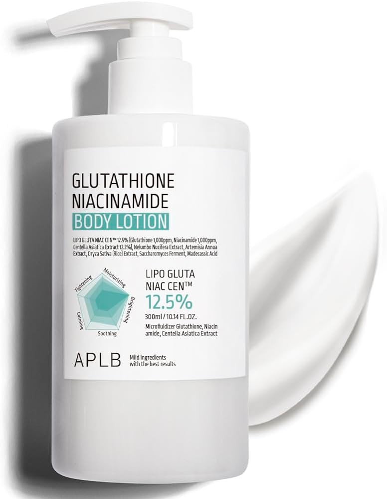 APLB Glutathione Niacinamide Body Lotion | LIPO GLUTA NIAC CEN™ 12.5% 10.14 FL.OZ/Korean Skinca... | Amazon (US)