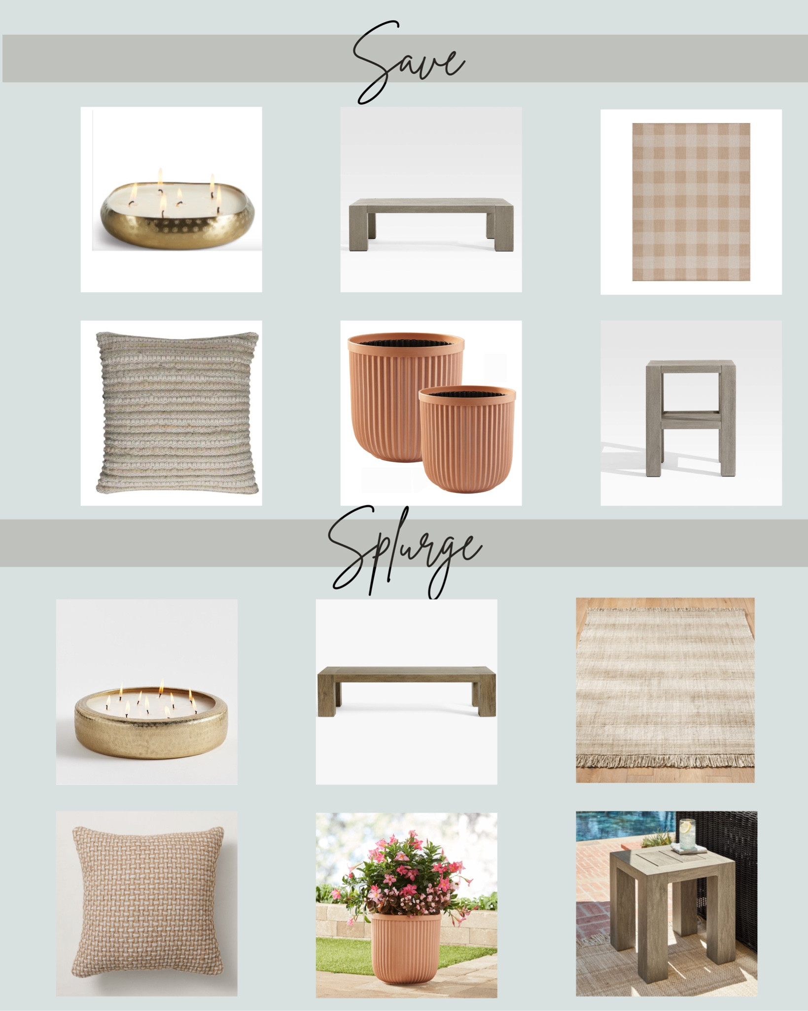 Rounding up some outdoor Save or Splurge finds because we are ready for warmer weather & outdoor season!

#LTKSeasonal #LTKhome #LTKFind