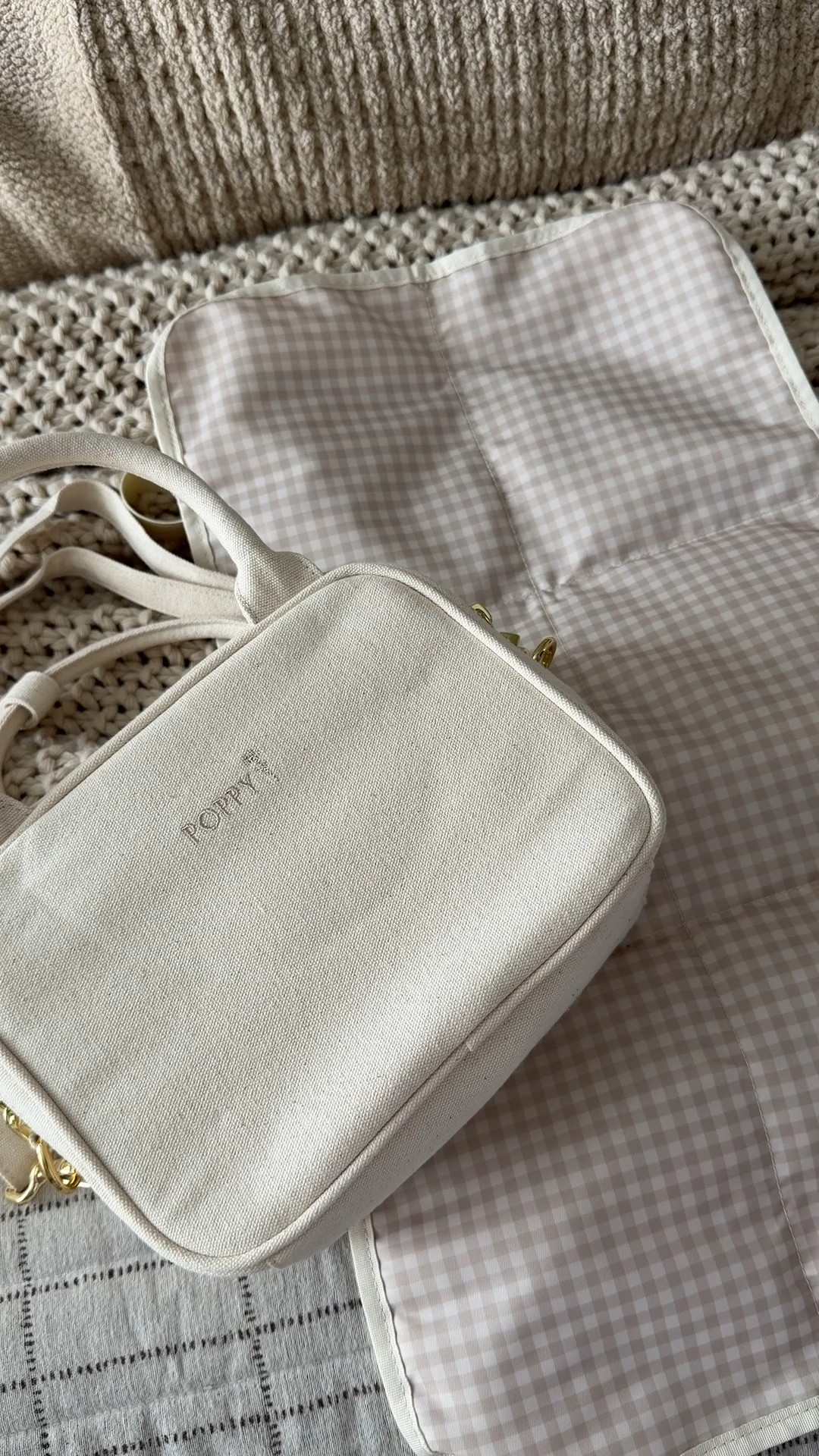 WAIT A MINUTE - this might be the best "mom bag" I have ever seen?! It's like a little purse with diaper bag qualities! And the gingham interior is adorable!!!

#LTKmomlife #LTKBaby