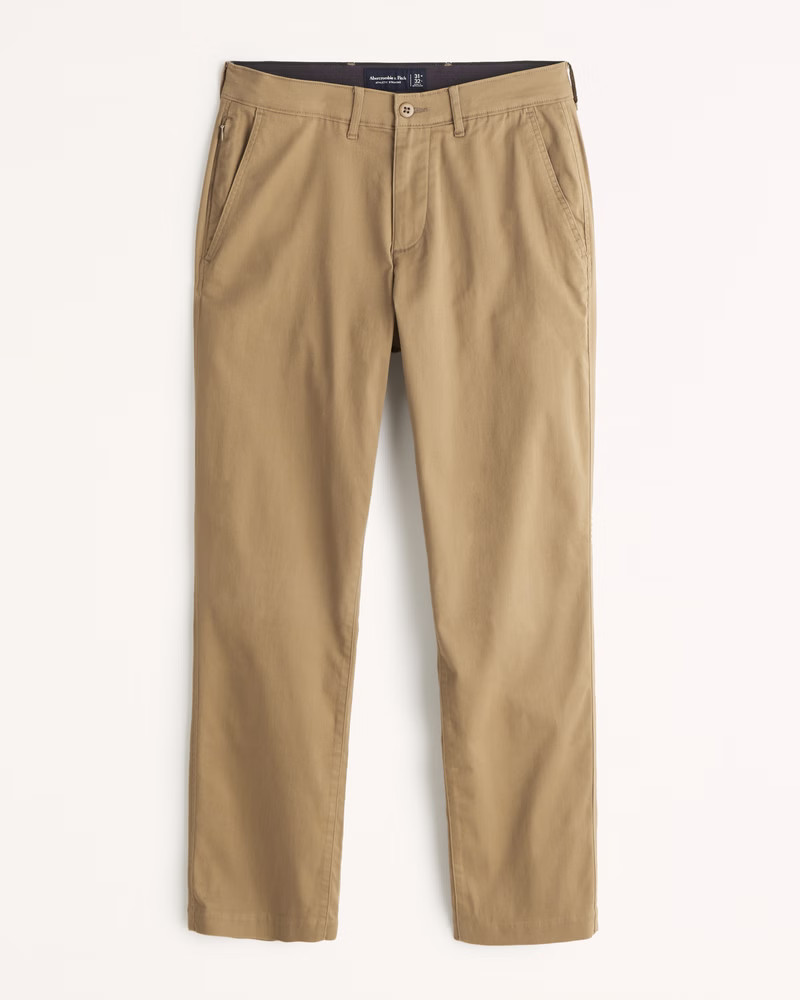 Men's Athletic Straight Modern Chino | Men's Bottoms | Abercrombie.com | Abercrombie & Fitch (US)