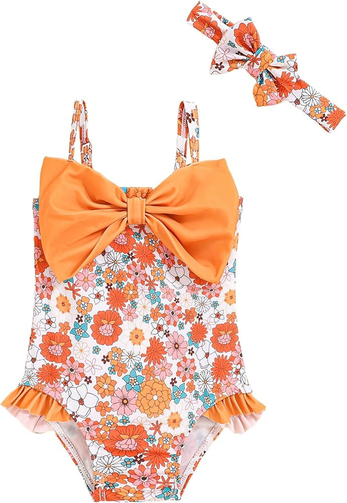 Mioglrie Toddler Baby Girl Swimsuit Infant Bathing Suits Summer Beach Swim Suit Newborn One Piece... | Amazon (US)