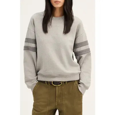 Madewell McCarren Crewneck Varsity Sweatshirt in Varsity Stripe at Nordstrom, Size Medium | Nordstrom