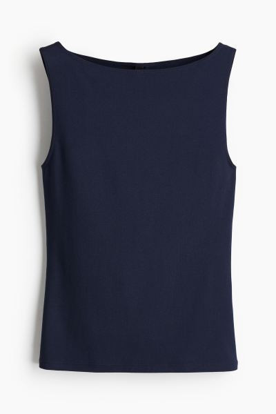 Boat-neck vest top | H&M (UK, MY, IN, SG, PH, TW, HK)