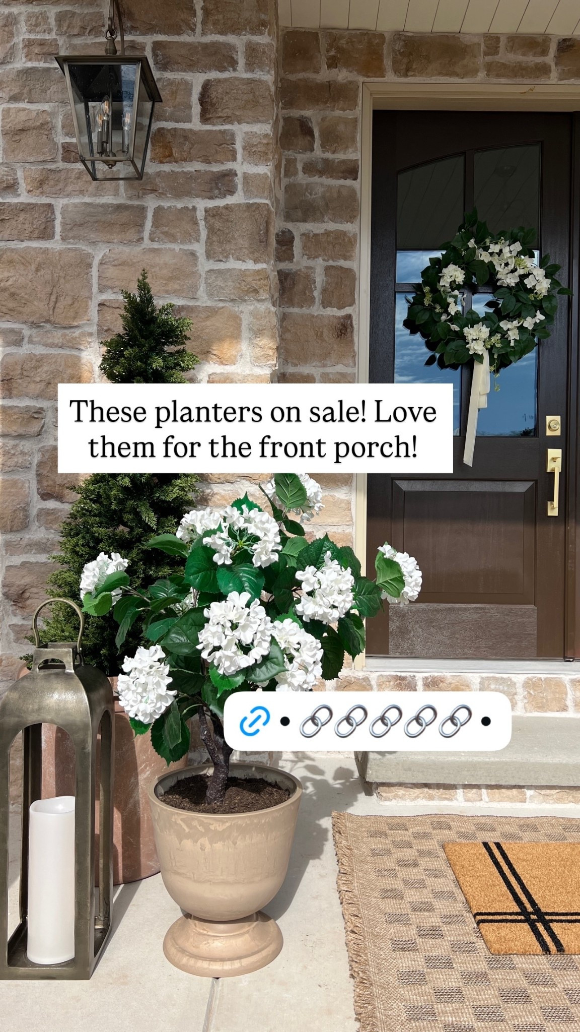 These planters on sale! Love them for the front porch!