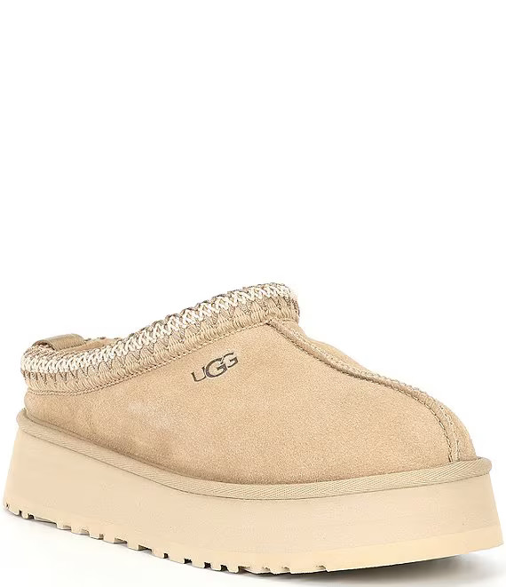Tazz Suede Platform Clog Slippers | Dillard's