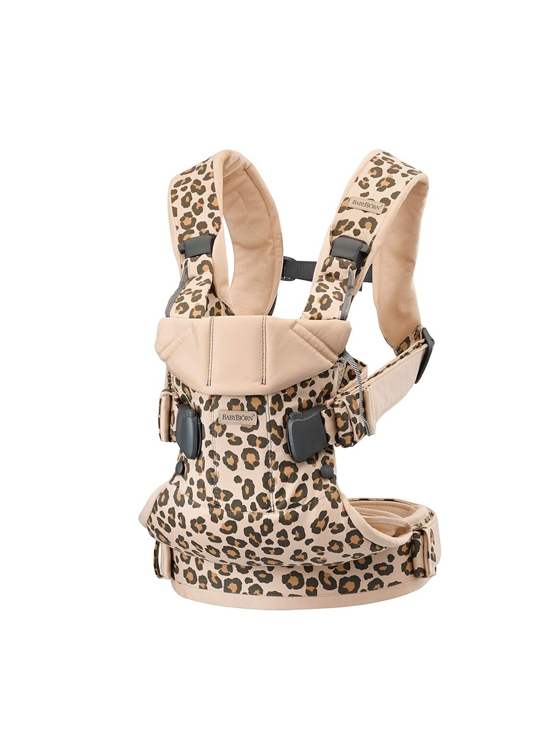 BabyBjörn Baby Carrier One, Cotton, Beige/Leopard, 1 Count (Pack of 1) | Amazon (US)