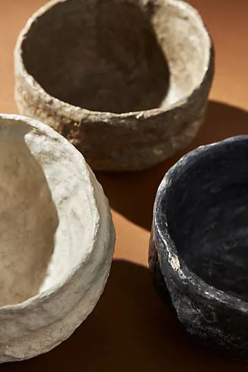 Paper Mache Decorative Bowls, Set of 3 | Anthropologie (US)