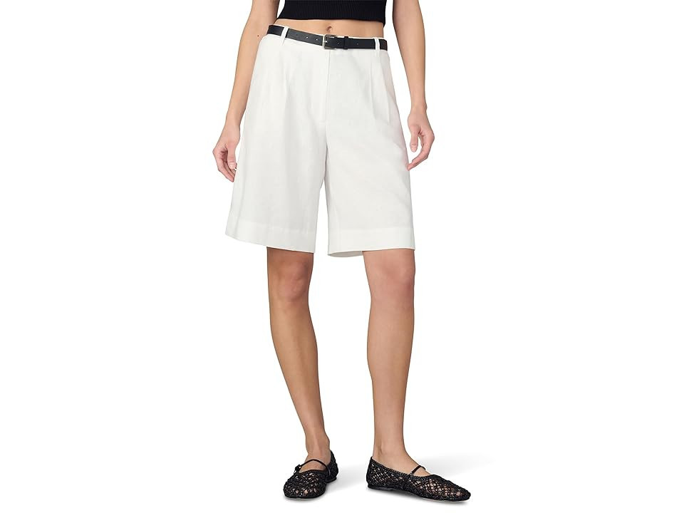 Joe's Jeans The Brody Bermuda Shorts Women's Shorts White : 10 9, Linen/Viscose | Zappos