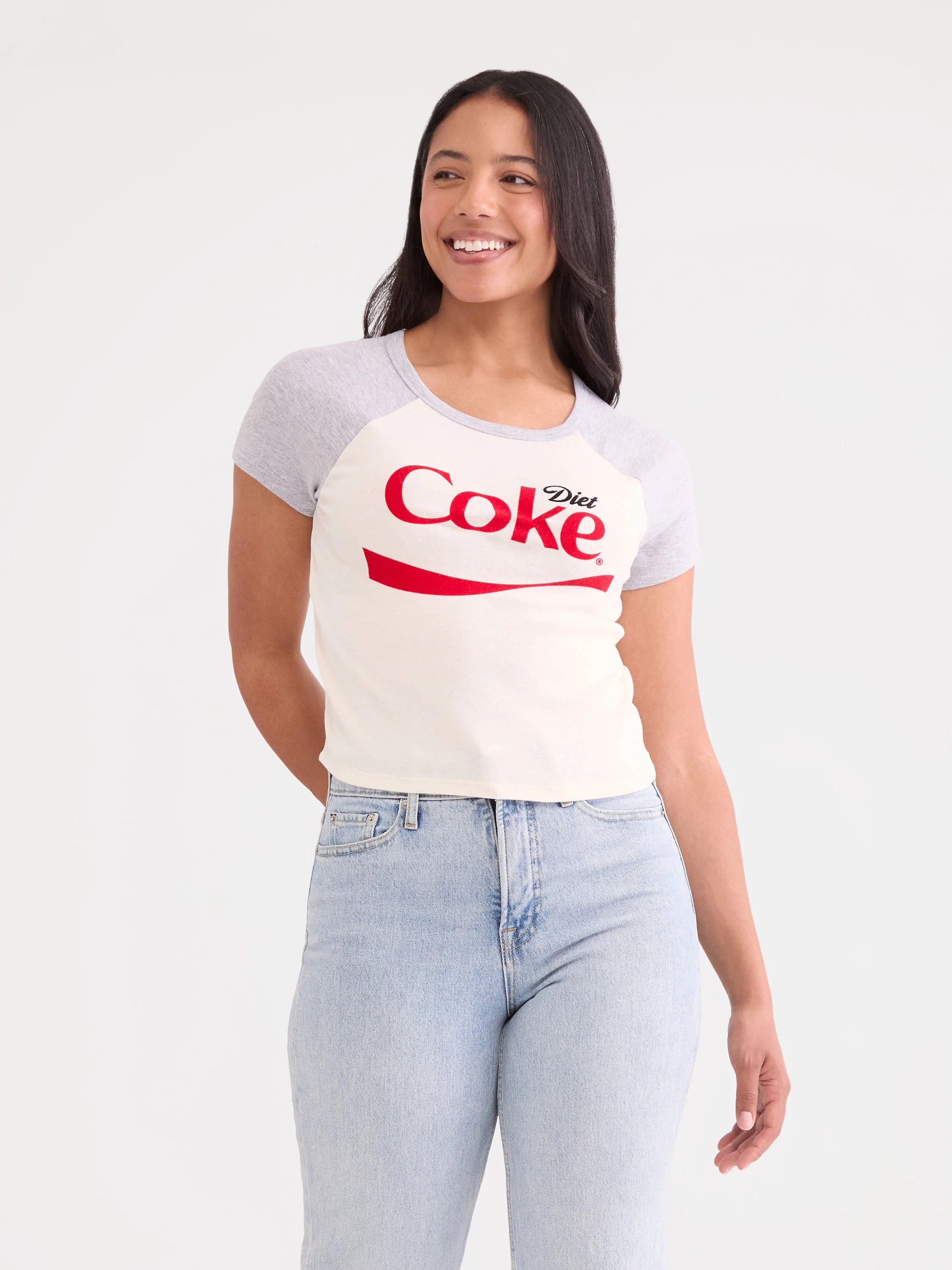 Diet Coke Women’s Graphic Baby Tee, Sizes XXS-XXL | Walmart (US)