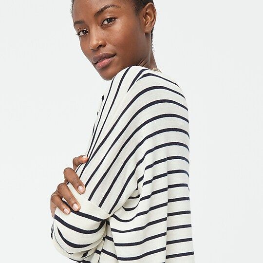 Relaxed-fit crewneck sweater in stripe | J.Crew US