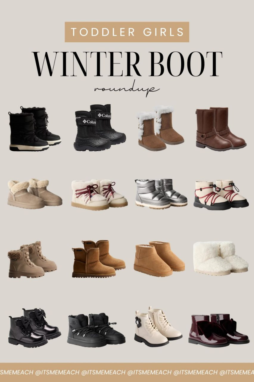 The cutest winter boots for toddler girls—cozy, durable, and ready for every snowy adventure. I love having options that are warm enough for real winter but still adorable with every outfit. Whether you need waterproof, sherpa-lined, or dressy styles, these are my favorites this season. 

 #LTKSeasonal #LTKFindsUnder100 #LTKKids