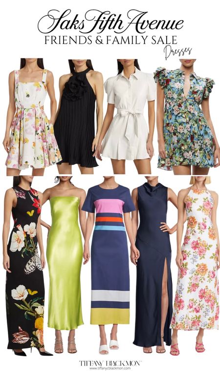 Fabulous designer dresses on the Saks Fifth Avenue family and friends sale! Such a great time to save BIG on spring dresses. I love the fabulous cocktail dresses, sundresses, and more!! 

#LTKstyletip #LTKsalealert #LTKSeasonal