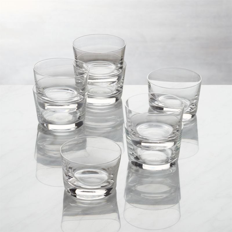 Bitty Bite Short Glasses, Set of 8 + Reviews | Crate & Barrel | Crate & Barrel