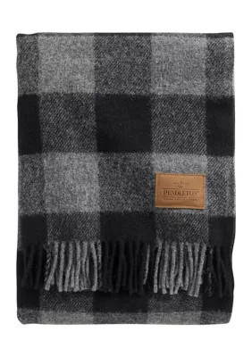 Pendleton Motor Robe with Leather Carrier Throw Blanket, Grey | Belk