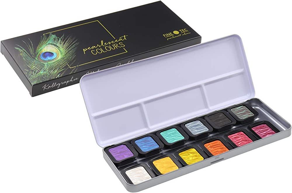 Fine Tech Pearl Cent Color F1200 Pearl Color, Set of 12 Colors | Amazon (US)