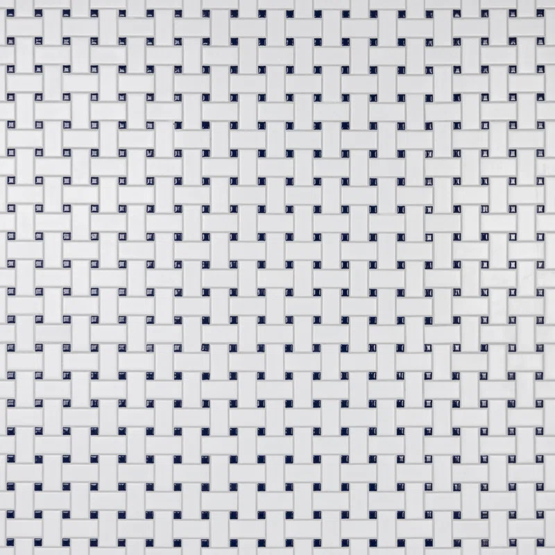 Metro 1.32" x 2" Porcelain Basketweave Mosaic Wall & Floor Tile | Wayfair North America
