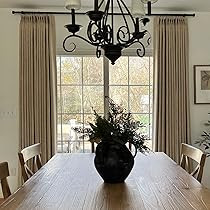 HOMERILLA 100% Blackout Curtains 96 inches Long, Pinch Pleated Linen Curtains Thermal Insulated Room Darkening Window Curtains & Drapes for Bedroom Living Room W52 x L96 Burlywood Birch, 1 Panel | Amazon (US)