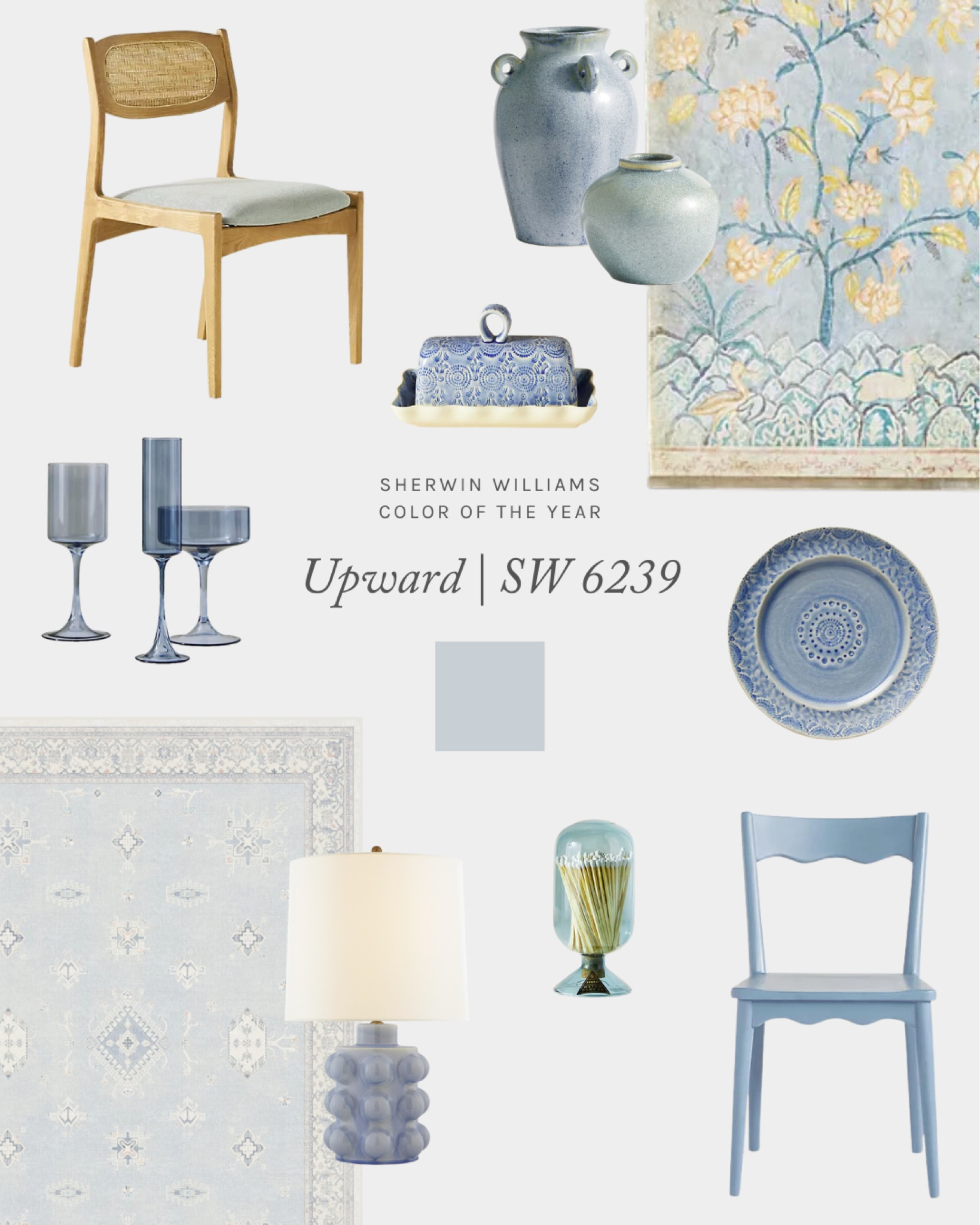 Sherwin Williams announced the 2024 Color of the Year as Upward. This denim blue with a calm gray undertone has us swooning. Shop our home decor picks inspired Upward.

#LTKhome #LTKfindsunder100 #LTKstyletip