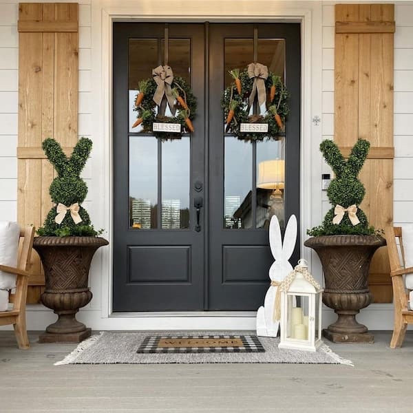 Add a little spring curb appeal to your front porch with these topiary bunnies 🐰🌿🥕

#LTKSeasonal