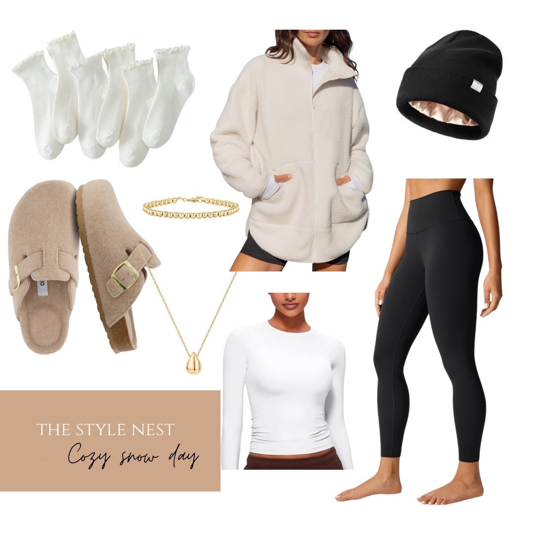 Cozy snow day look #amazon #casuallooks #cozy 

#LTKmomlife