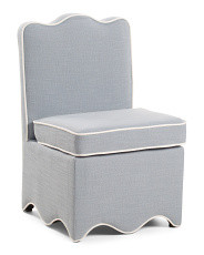 22x33 Scalloped Bottom Skirted Anywhere Chair | Kitchen & Dining Room | Marshalls | Marshalls