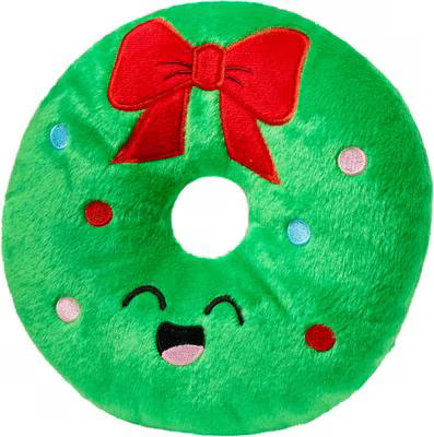 Frisco Holiday Wreath Plush Squeaky Dog Toy, Medium/Large | Chewy