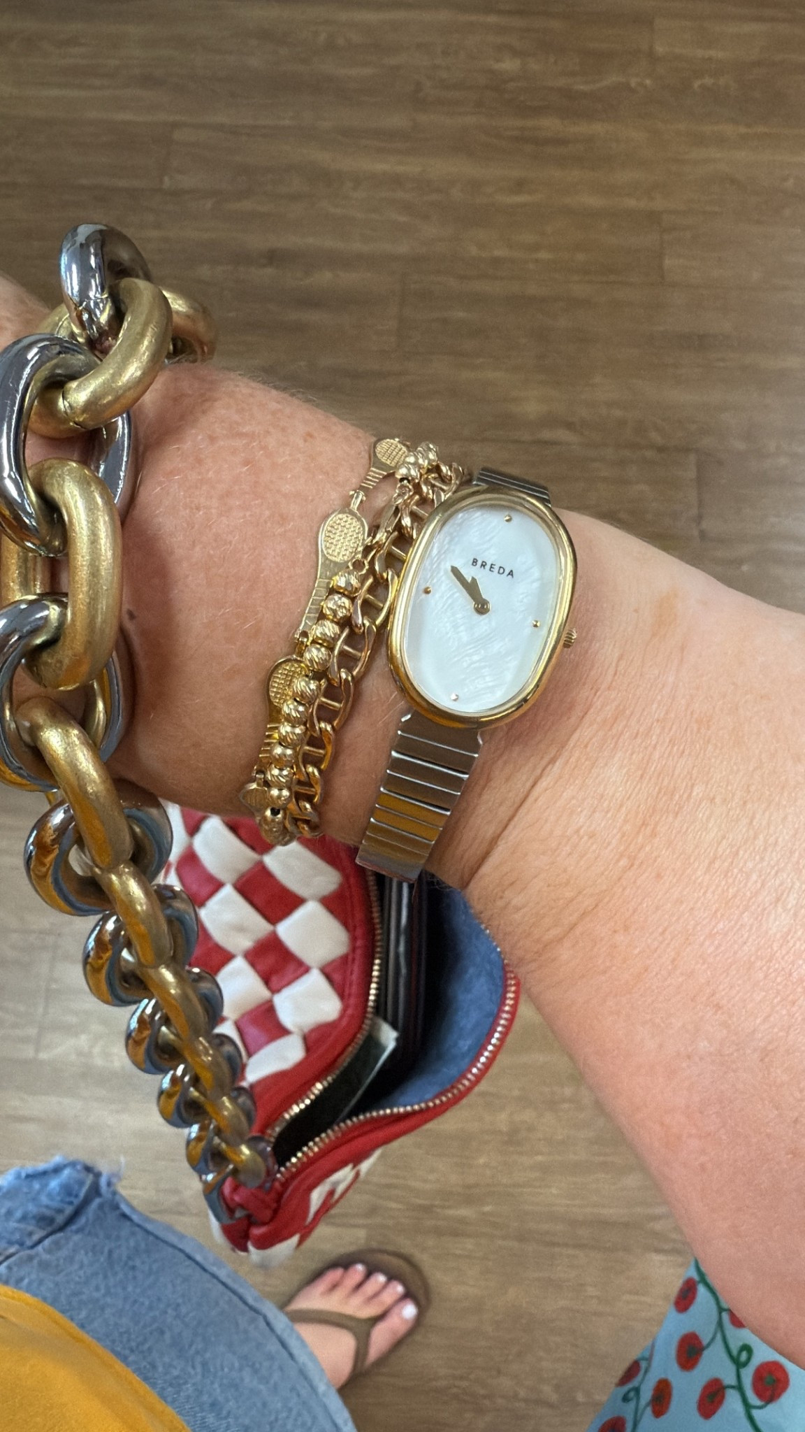 Bag may be sold out! Clare V flat clutch with tabs (SS25)
